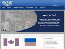 Tablet Screenshot of modestosistercities.com